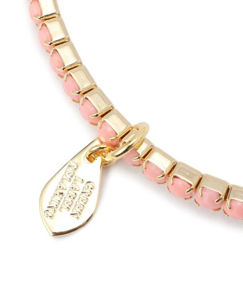 green label relaxing（グリーンレーベルリラクシング）の「GC クリスタルライン/ブレスレット（ブレスレット・レディース・ホワイト/ゴールド/ブラック/ライトピンク/ターコイズブルー・フリー）」の7枚目の写真