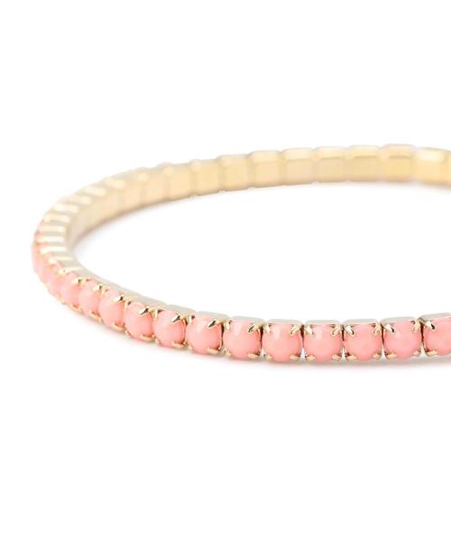 green label relaxing（グリーンレーベルリラクシング）の「GC クリスタルライン/ブレスレット（ブレスレット・レディース・ホワイト/ゴールド/ブラック/ライトピンク/ターコイズブルー・フリー）」の8枚目の写真