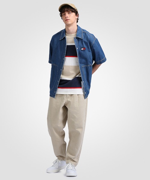 tommy jeans（トミー ジーンズ）の「デニムワーカーオーバーシャツ（シャツ/ブラウス・メンズ・ブルー・SMALL/MEDIUM/LARGE/X-LARGE）」の13枚目の写真