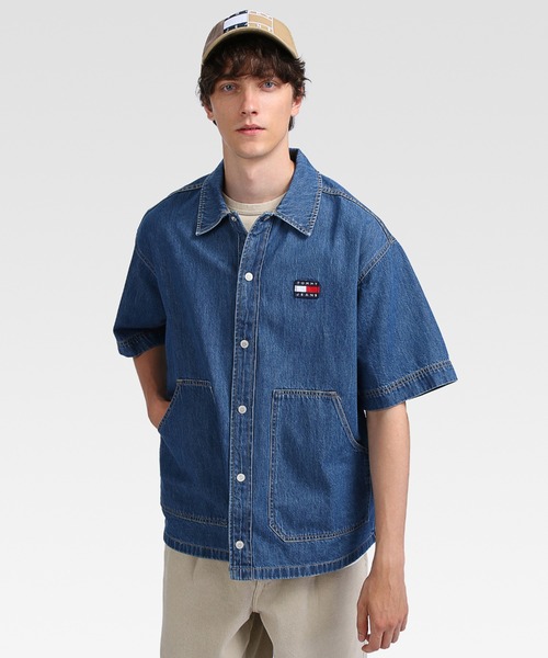 tommy jeans（トミー ジーンズ）の「デニムワーカーオーバーシャツ（シャツ/ブラウス・メンズ・ブルー・SMALL/MEDIUM/LARGE/X-LARGE）」の3枚目の写真