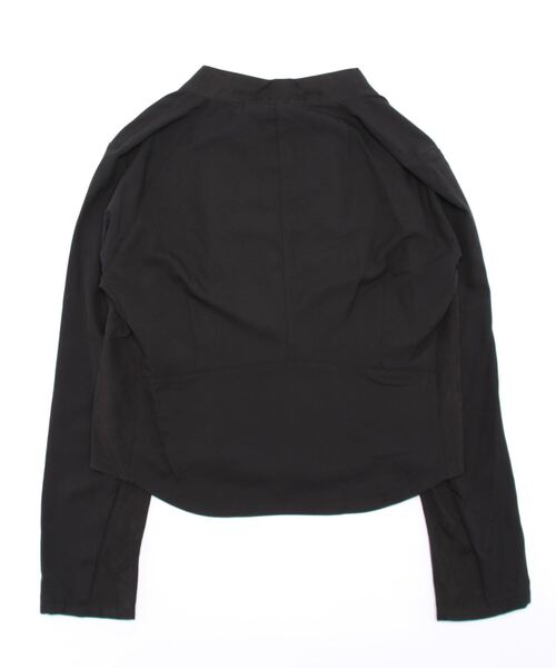 Q（キュー）の「リラックスライダース（ライダースジャケット・レディース・ブラック/オリーブ・MEDIUM）」の3枚目の写真