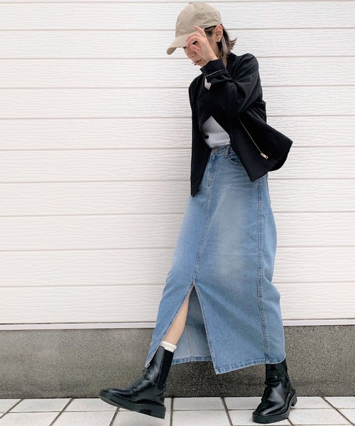 Q（キュー）の「リラックスライダース（ライダースジャケット・レディース・ブラック/オリーブ・MEDIUM）」の12枚目の写真