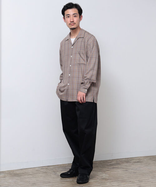 BEAMS(ビームス)の「BEAMS / 1プリーツ ワーク パンツ(その他パンツ・メンズ・ブラック/ベージュ/オリーブ・M/S/XL/L)」の4枚目の写真