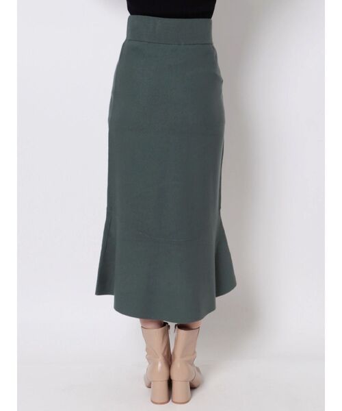 LAGUNAMOON（ラグナムーン）の「アシンメトリーヘムニットスカート（スカート・レディース・アイボリー/ブラック/ダークグリーン/モカ・SMALL/MEDIUM）」の13枚目の写真