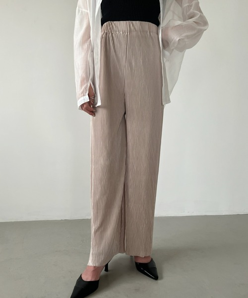 CLEA（クレア）の「セルフカット／プリーツイージーパンツ（その他パンツ・レディース・ブラック/ベージュ/ブラウン/グレー・FREE）」の19枚目の写真