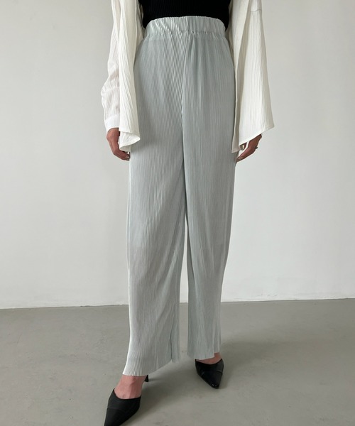 CLEA（クレア）の「セルフカット／プリーツイージーパンツ（その他パンツ・レディース・ブラック/ベージュ/ブラウン/グレー・FREE）」の10枚目の写真