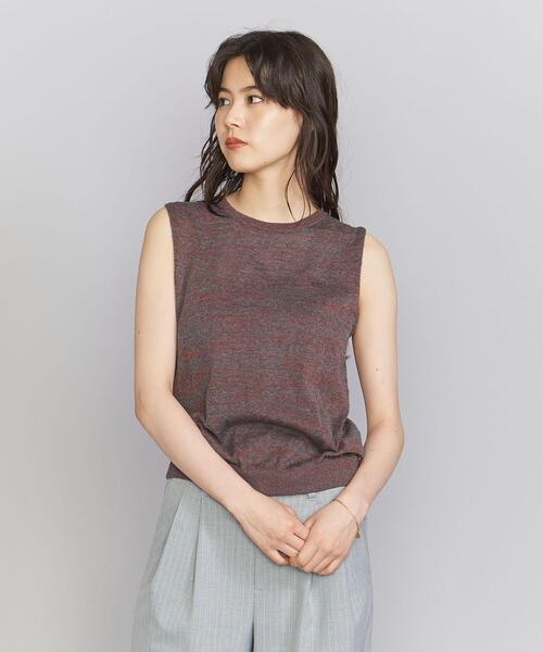 BEAUTY&YOUTH UNITED ARROWS - PERVERZE パーバーズ　クラッシュリブニット　グレー BEAUTY&YOUTH UNITED ARROWS（ビューティーアンドユース