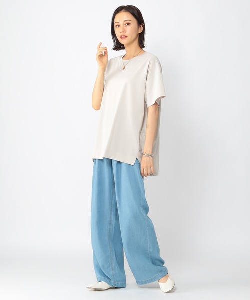 BARNYARDSTORM（バンヤードストーム）の「BARNYARDSTORM / プレーティングプルオーバー（Tシャツ/カットソー・レディース・ホワイト/ネイビー/グリーン/サンドグレー/チャコール・1/0）」の7枚目の写真