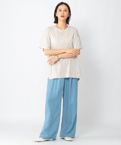 BARNYARDSTORM（バンヤードストーム）の「BARNYARDSTORM / プレーティングプルオーバー（Tシャツ/カットソー・レディース・ホワイト/ネイビー/グリーン/サンドグレー/チャコール・1/0）」の8枚目の写真