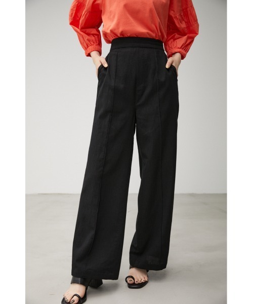 AZUL by moussy（アズールバイマウジー）の「LINEN TOUCH COLOR PANTS/リネンタッチカラーパンツ（その他パンツ・レディース・ブラック/オレンジ/ブルー/グリーン・SMALL/MEDIUM）」の2枚目の写真