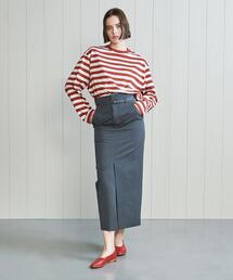 <H>COTTON CROPPED LONG SLEEVE T-SHIRT/Tシャツ