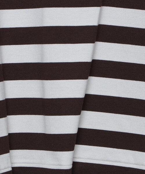 H　BEAUTY&YOUTH UNITED ARROWS（エイチビューティーアンドユースユナイテッドアローズ）の「＜H＞COTTON CROPPED LONG SLEEVE T-SHIRT/Tシャツ（Tシャツ/カットソー・レディース・ダークブラウン/レッド・FREE）」の15枚目の写真
