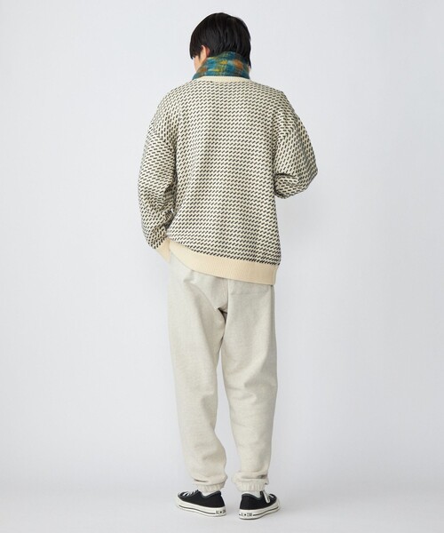 SHIPS（シップス）の「*SHIPS: リラックスフィット バーズアイ クルーネック ニット（ニット/セーター・メンズ・ダークグレー/ナチュラル/ネイビー/レッド・SMALL/MEDIUM/LARGE/X-LARGE）」の14枚目の写真