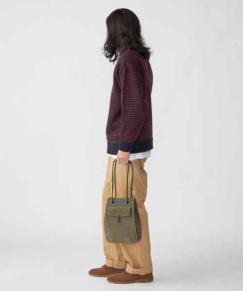 SHIPS（シップス）の「*SHIPS: リラックスフィット バーズアイ クルーネック ニット（ニット/セーター・メンズ・ダークグレー/ナチュラル/ネイビー/レッド・SMALL/MEDIUM/LARGE/X-LARGE）」の16枚目の写真