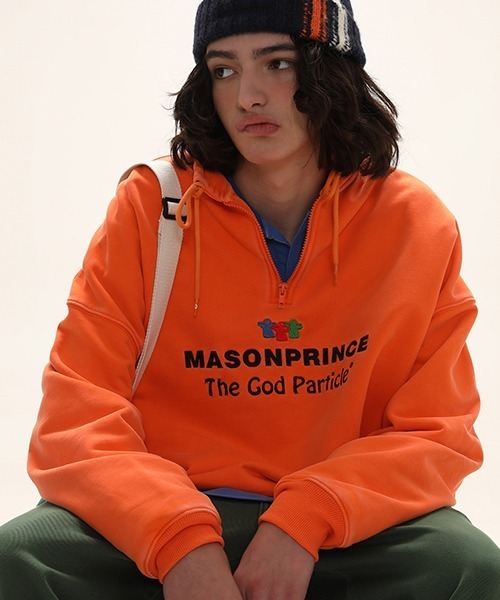 MASONPRINCE ダメージ加工 スタンドカラー ブルゾン 2色 MASONPRINCE（メイソンプリンス）の「【MASONPRINCE】Oversized