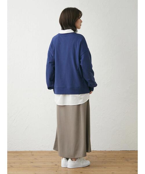 Green Parks(グリーンパークス)の「ロゴミニ裏毛プルオーバー(スウェット・レディース・ネイビー/チャコールグレー/ピンク/杢グレー・FREE)」の22枚目の写真