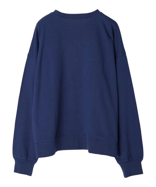 Green Parks(グリーンパークス)の「ロゴミニ裏毛プルオーバー(スウェット・レディース・ネイビー/チャコールグレー/ピンク/杢グレー・FREE)」の9枚目の写真