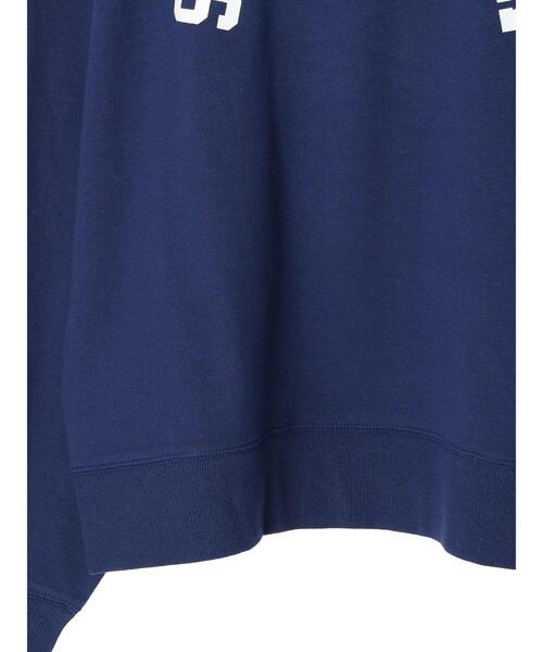 Green Parks(グリーンパークス)の「ロゴミニ裏毛プルオーバー(スウェット・レディース・ネイビー/チャコールグレー/ピンク/杢グレー・FREE)」の6枚目の写真