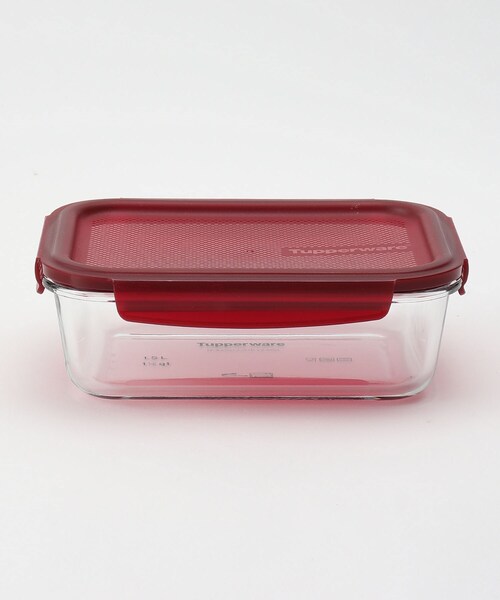 プレミアグラス コンテナー 1.5L ボルドー ＜Tupperware
