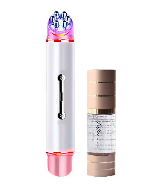 Laffia(ラフィア)の「濃厚コラーゲン美容液セット目元ケア美顔器(美容器具・レディース・ホワイト/シャンパン・フリー)」の1枚目の写真