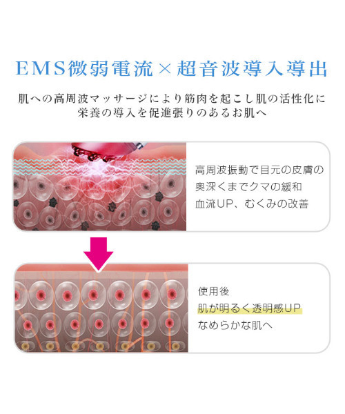 Laffia(ラフィア)の「濃厚コラーゲン美容液セット目元ケア美顔器(美容器具・レディース・ホワイト/シャンパン・フリー)」の13枚目の写真