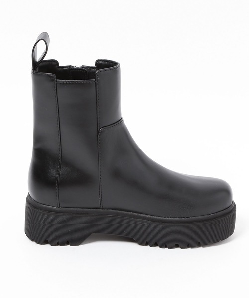 PAGEBOY(ページボーイ)の「ZIPプラットフォームブーツ(ブーツ・レディース・ブラック/オフホワイト・M/L)」の9枚目の写真