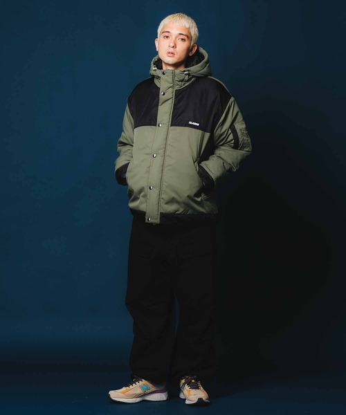 XLARGE（エクストララージ）の「NYLON HOODED JACKET（ブルゾン・メンズ・イエロー/ブラック/グリーン/ネイビー・XL/L/M/S）」の17枚目の写真