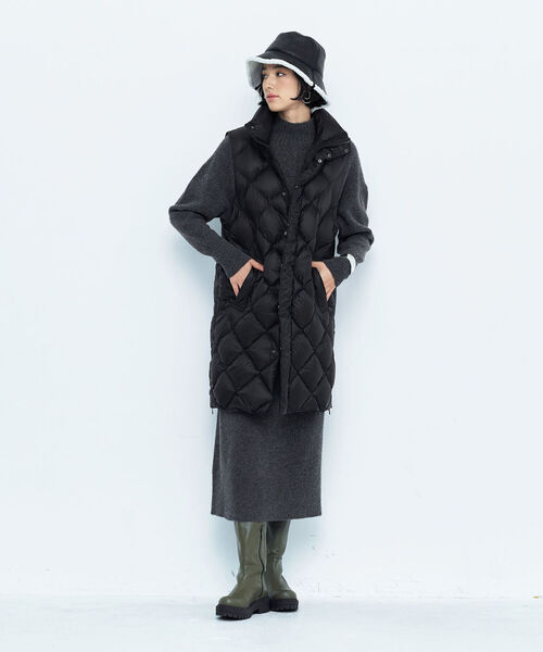 NOLLEY’S（ノーリーズ）の「◇【WEB限定】HAMILTON ハイネックニットワンピース（ワンピース・レディース・チャコールグレー/ライトグレー/オフホワイト/グレイッシュベージュ・38）」の17枚目の写真