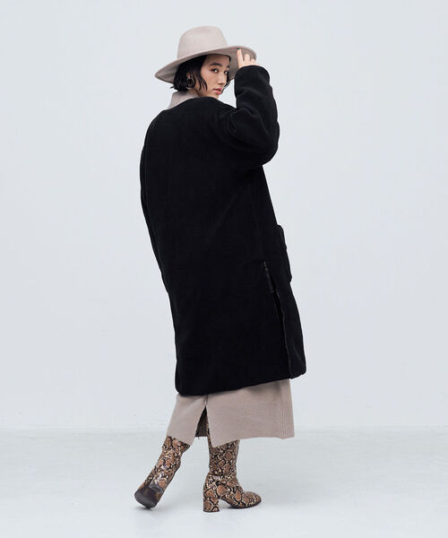 NOLLEY’S（ノーリーズ）の「◇【WEB限定】HAMILTON ハイネックニットワンピース（ワンピース・レディース・チャコールグレー/ライトグレー/オフホワイト/グレイッシュベージュ・38）」の19枚目の写真