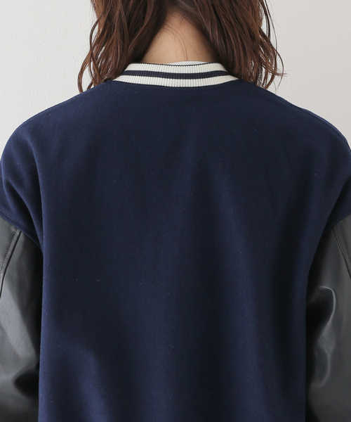 SLOBE IENA（スローブイエナ）の「T/Wメルトンスタジャン（スタジャン・レディース・ネイビー・FREE）」の14枚目の写真