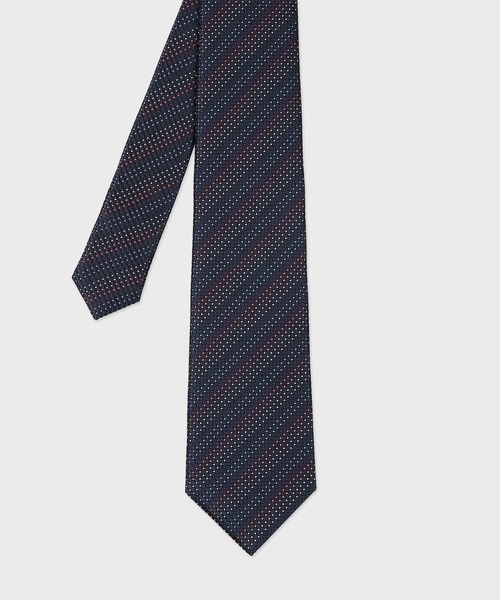 Paul Smith(ポールスミス)の「プレイド スクエアカラードット タイ / 220023 552MJ(ネクタイ・メンズ・ブラック/パープル/ネイビー/ブルーグリーン・FREE)」の2枚目の写真