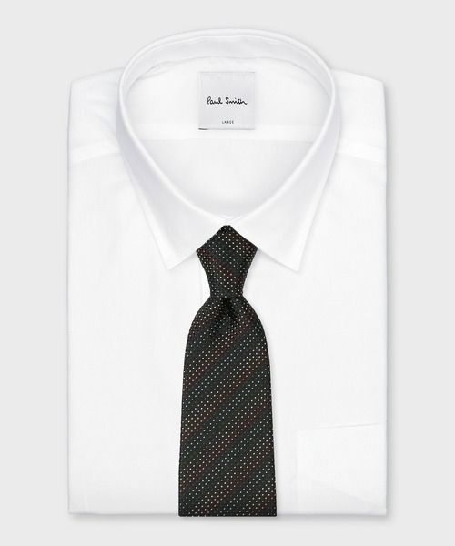 Paul Smith(ポールスミス)の「プレイド スクエアカラードット タイ / 220023 552MJ(ネクタイ・メンズ・ブラック/パープル/ネイビー/ブルーグリーン・FREE)」の8枚目の写真