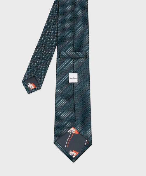 Paul Smith(ポールスミス)の「プレイド スクエアカラードット タイ / 220023 552MJ(ネクタイ・メンズ・ブラック/パープル/ネイビー/ブルーグリーン・FREE)」の5枚目の写真