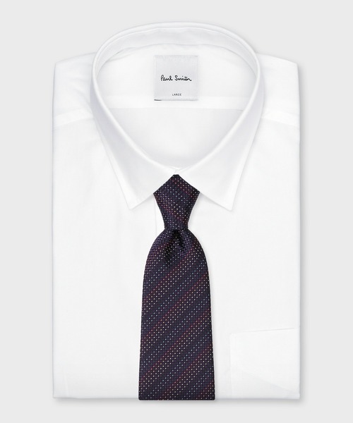 Paul Smith(ポールスミス)の「プレイド スクエアカラードット タイ / 220023 552MJ(ネクタイ・メンズ・ブラック/パープル/ネイビー/ブルーグリーン・FREE)」の12枚目の写真