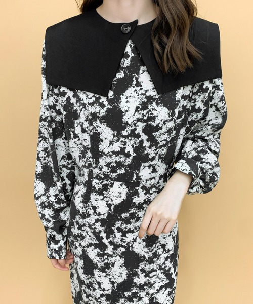 ECLIN(エクラン)の「コンビネーションケープワンピース(ワンピース・レディース・ブラック/ブラウン・M/L)」の17枚目の写真