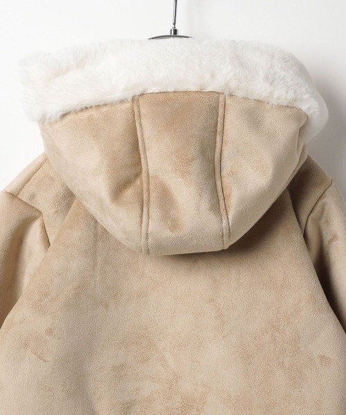 GLOBAL WORK（グローバルワーク）の「フワフワムートンコート/299652（ムートンコート・キッズ・グレー系その他5/ベージュ・100cm/110cm/120cm/130cm/140cm/150cm/160cm）」の7枚目の写真