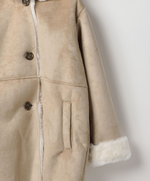 GLOBAL WORK（グローバルワーク）の「フワフワムートンコート/299652（ムートンコート・キッズ・グレー系その他5/ベージュ・100cm/110cm/120cm/130cm/140cm/150cm/160cm）」の8枚目の写真