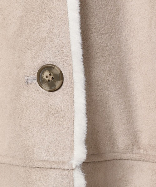 GLOBAL WORK（グローバルワーク）の「フワフワムートンコート/299652（ムートンコート・キッズ・グレー系その他5/ベージュ・100cm/110cm/120cm/130cm/140cm/150cm/160cm）」の3枚目の写真