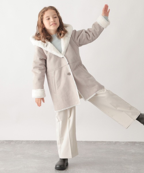 GLOBAL WORK（グローバルワーク）の「フワフワムートンコート/299652（ムートンコート・キッズ・グレー系その他5/ベージュ・100cm/110cm/120cm/130cm/140cm/150cm/160cm）」の18枚目の写真