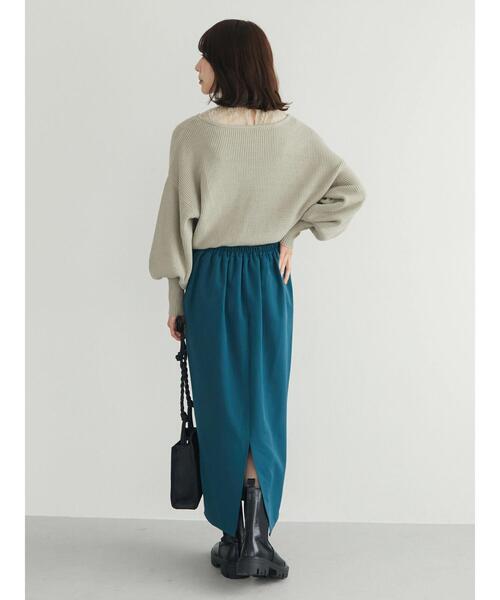 Petit fleur(プチフルール)の「・Petit Fleur レースレイヤードニット(ニット/セーター・レディース・ブラック/ラベンダー/アイボリー/グレイッシュベージュ・FREE)」の16枚目の写真