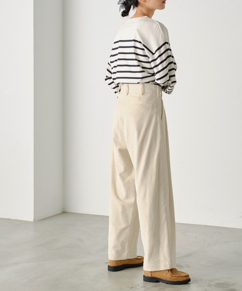 forksy.（フォルクシー）の「【forksy.】2タックコーデュロイワイドストレートパンツ（その他パンツ・レディース・ブラック/ライトブルー/アイボリー/ブラウン・M/L）」の18枚目の写真