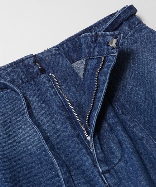 coca（coca）（コカ）の「デニム切り替えロングスカート（デニムスカート・レディース・ブルー・M/L）」の4枚目の写真