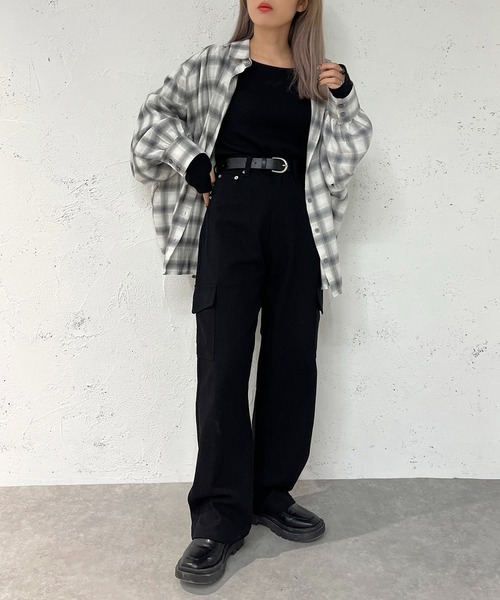apres jour mignon(アプレジュールミニョン)の「カーゴパンツ【ZOZOTOWN限定アイテム】(その他パンツ・レディース・ブラック/カーキ/ベージュ・SMALL/MEDIUM/X-LARGE)」の10枚目の写真