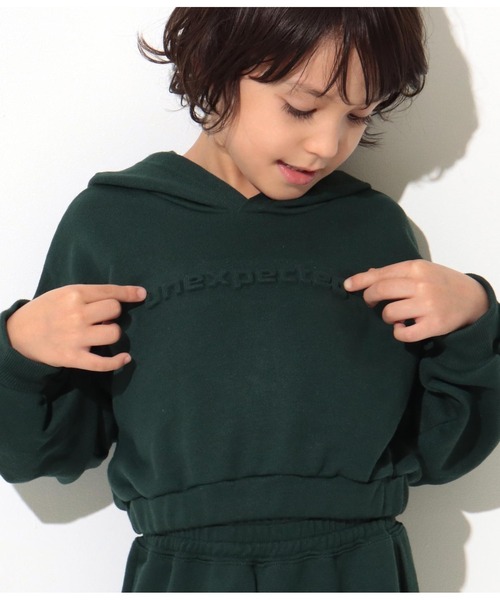 ANAP kids(アナップキッズ)の「エンボスロゴフーディー+ジョガーパンツ セットアップ(スウェット・キッズ・ブラック/ライトグレー/モスグリーン・100cm/110cm/120cm/130cm)」の12枚目の写真