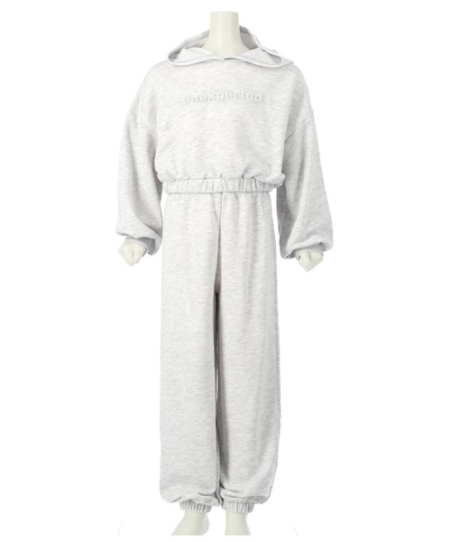 ANAP kids(アナップキッズ)の「エンボスロゴフーディー+ジョガーパンツ セットアップ(スウェット・キッズ・ブラック/ライトグレー/モスグリーン・100cm/110cm/120cm/130cm)」の15枚目の写真