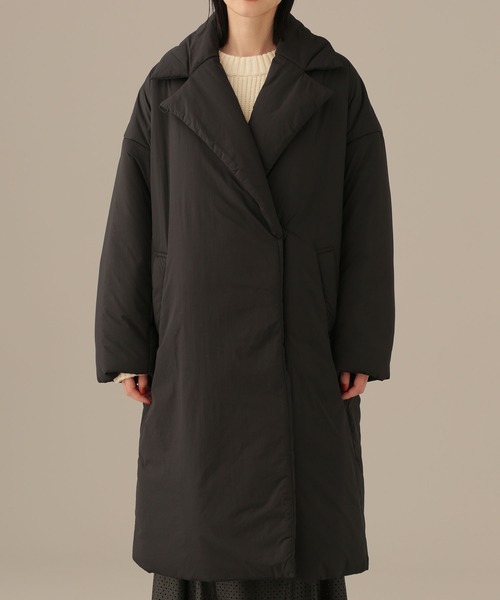 NANO universe(ナノユニバース)の「LB.03/ボアカラー2wayパディングコート(ピーコート・レディース・ブラック/アイボリー・Ⅰ/Ⅱ)」の17枚目の写真