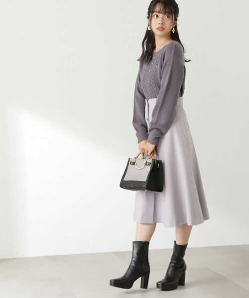 PROPORTION BODY DRESSING(プロポーションボディドレッシング)の「フロントボタンフレアスカート / 1213120103(スカート・レディース・ピンク/グレー・X-SMALL/SMALL/MEDIUM)」の22枚目の写真