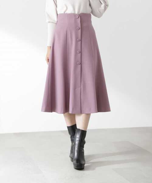 PROPORTION BODY DRESSING(プロポーションボディドレッシング)の「フロントボタンフレアスカート / 1213120103(スカート・レディース・ピンク/グレー・X-SMALL/SMALL/MEDIUM)」の15枚目の写真