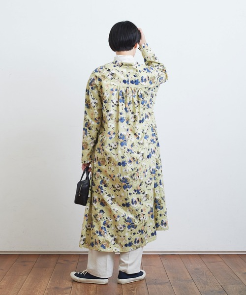 【Leo Lin】Bianca フローラル コットン シャツワンピース Search Results for 