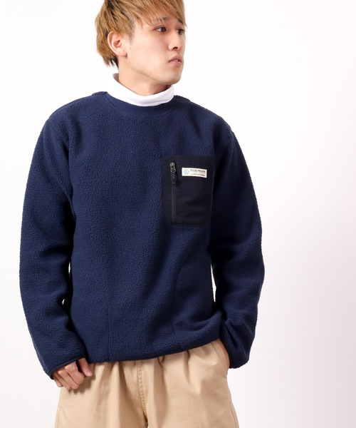 Volkswagen(フォルクスワーゲン)の「VOLKS WAGEN ボアフリース プルオーバー(スウェット・メンズ・ネイビー/カーキ/アイボリー・S/M/L/XL)」の16枚目の写真